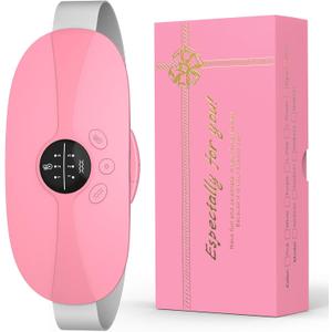 Portable Heating Pad, 5s Fast Heating, 3 Heat Levels and 3 Massage Modes, Heating Pad for Period Cramps for Women and Girls(Pink)