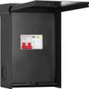 briidea 60 Amp Spa Panel with 2-Pole 60 Amp GFCI Breaker, IP 65 Waterproof, Ideal for Spas, Hot Tubs, Swimming Pools, and Home Use (Black)