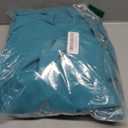 Hiasan Turquoise Backdrop Curtains for Parties, Polyester Photography Backdrop Drapes for Family Gatherings, Wedding Decorations, 5ftx7ft, Set of 2 Panels