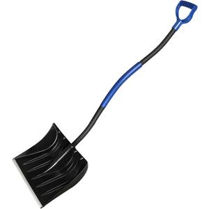 ORIENTOOLS Snow Shovel with D-Grip Handle and Durable Aluminum Edge Blade, an Ideal Accessory for Your Car, Truck, Recreational Vehicle, etc.(Blade 16.9")
