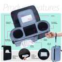 Swanoo Stroller Caddy Organizer With Cup Holder, Non-Slip Straps, Bag for Phone, Pet Accessories, Universal Fits Uppababy Vista v2 Wonderfold Wagon, Doona and More