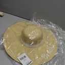 23" circ. Bride's Wedding Reception & Shower Straw Sun Hat (Beige)