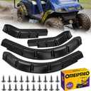 EZGO TXT Fender Flares, Golf Cart Front and Rear Fender Flares for EZGO TXT 1994-2013 Gas/Electric Golf Carts, Premium ABS Impact-Resistant Golf Cart Standard Fender Flare with Self Tapping Screws