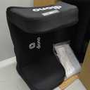 Diono Airi Lightweight High Back Booster Seat, Foldable Travel Friendly, Slim 3-Across Fit, 40–100 lbs/43–57 in, Frontal Impact Protection, Black, Mfg Date: 04/2026