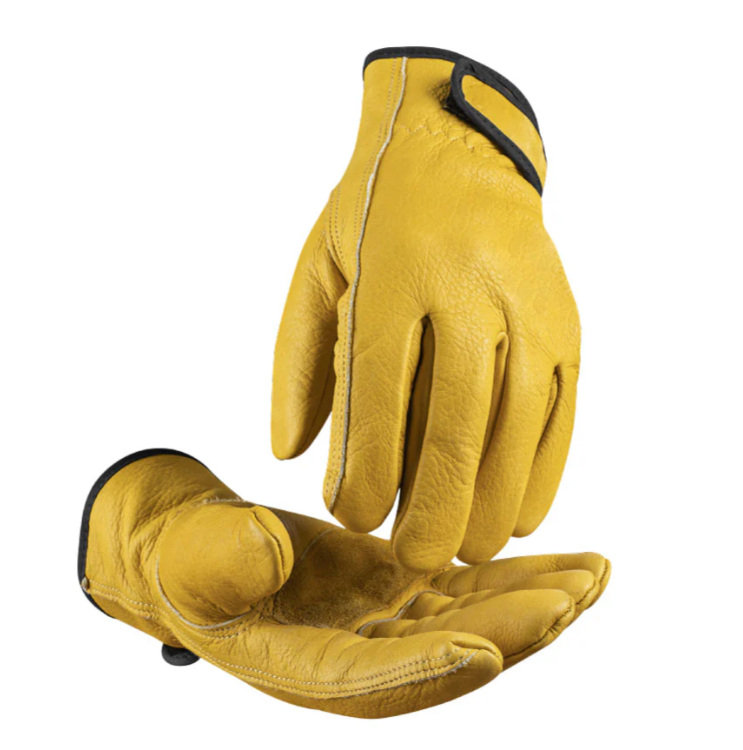 toolant Winter Leather Work Gloves, Warm 3M Thinsulate Lining for Cold Weather Work, Thermal Insulated Gloves (X-Large, Yellow - Winter Version (1 Pair))
