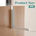 4pcs Over The Door Hanger for Clothes Folding Clothes Drying Rack Folding Hanging Coat Rack Storage Hooks for Indoor Laundry Room Compact Small Space Foldable Portable Clothing Hanger Hook