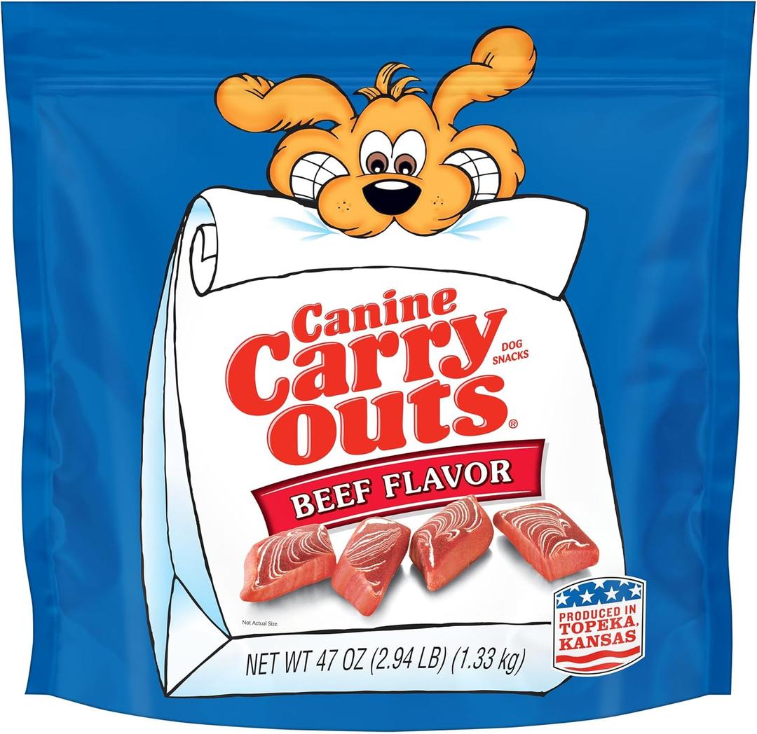 Canine Carry Outs Dog Treats, Beef Flavor, 47 Ounce (2.9 Pound (Pack of 1))