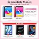 FUWANG Touch Keyboard Case for iPad (A16) 11th Generation 11 inch 2025&10th Gen 10.9 inch 2022, 360 Rotate for iPad 10th Generation Case with Keyboard, Backlit Keyboard Case with Pencil Holder, Pink