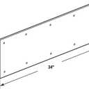 Prime-Line J 4693 Kick Plate, 10 In. X 34 In., 313 Bronze (Single Pack)