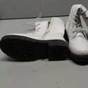 DREAM PAIRS Girls Riding Boots Knee High Side Zipper Mid Calf Shoes Little Kid/Big Kid Size 13, Whit