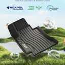 3W Floor Mats & Cargo Liner for Mercedes Benz C-Class 2022-2025 2026 C300/C43 AMG/C63 AMG S E (Fit Sedan Only), TPE All Weather 1st & 2nd Row Set Floor Liner for Benz C-Class Car Mats