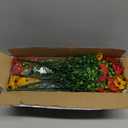 Cabilock Burgundy Flowers Artificial Stems 12pcs Faux Lavender Stems for Indoor Outdoor No Maintenance Flower Decor