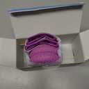 QUMY Dog Shoes for Hot Pavement, Dog Snow Boots & Paw Protectors for Winter, Purple, Size 6: 2.6''x3.0''(W*L) (Pack of 4)