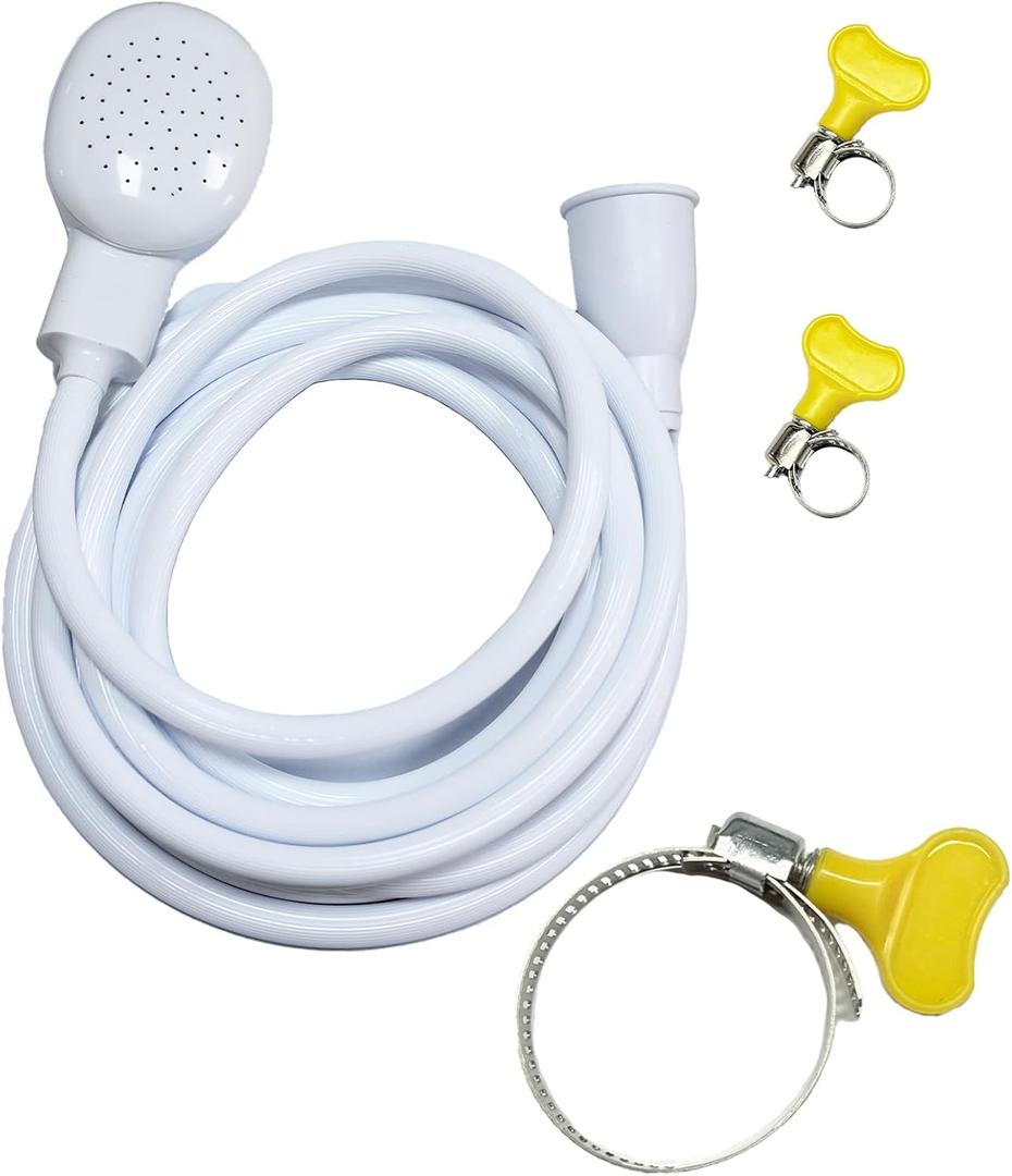 4m/13.12ft Portable Sink Hose Faucet Sprayer Sink Spray Rubber Hose Shampoo Sprayer Handheld Faucet Shower for Pets, Bathing Baby, Washing Hair, Rinsing Vegetables