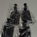 Landhoow Christmas Stocking Holder Christmas Stocking Hanger for Mantel Heavy Duty Xmas Hook with Non Slip Protective Pad Mantel Hook for Mantle Fireplace Home Shelf(Black,2 Pcs)