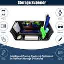for Land Rover Defender 90 110 130 Accessories 2020-2024 Center Console Organizer Tray Storage Box with Phone Slot, Glasses Shelf