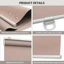 Cordless Blackout Roller Shades for Indoor Windows,Brown,40"W x 72"H