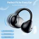 2026 Open Ear Clip on Earbuds for Running & Gym, Wireless Bluetooth 6.0 Wireless Clip On Earbuds with 80 Hours Charging Case, Sport Earphones Built-in Mic IPX5 Waterproof for Outdoor Fitness