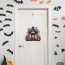 Motiskyy Halloween Candy Shop Diamond Art Hanging Kits for Adults 5d Special Shaped Rhinestone DIY Acrylic Painting Hanging Ornament Halloween Diamond Art Window Pendants Home Wall Craft