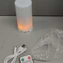 LED Flame Effect Light, USB Rechargeable Outdoor Flame Table Lamp Waterproof Dimmable 4 Modes Lantern with Gravity Sensing Effect IR Wireless Remote&Timer, For Halloween Room Party Bar Decor