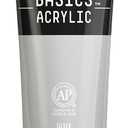 Liquitex BASICS Acrylic Paint, 118ml (4-oz) Tube, Silver
