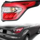 Dasbecan Right Passenger Side Tail Light Assembly with Bulb Compatible with Ford Escape Kuga 2017 2018 2019 Brake Rear Lamp