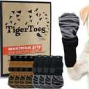 DOK TigerToes Premium Non-Slip Dog Socks for Hardwood Floors Color Bundle (Size S) - Extra-Thick Grip That Works Even When Twisted - Prevents Licking, Slipping, and Great for Dog Paw Protection