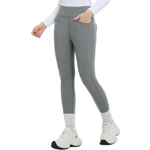baleaf Women's Thick Fleece Lined Leggings Winter Warm Jeggings Water Resistant High Waisted Tights Snow Pants 4 Pockets (S)