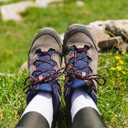 2 x DELELE Round Work Boot Laces: Heavy Duty Hiking Shoe Laces for Boots 2 Pair