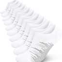wernies No Show Socks Men 10 Pairs Ankle Low Cut Cotton Men Socks with Non Slip Grips 6-10/11-13 (M)