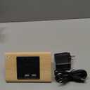 OCT17 Wooden Wood Clock, New Version LED Alarm Digital Desk Clock Adjustable Brightness, Alarm Time, Displays Time Date Temperature - Bamboo