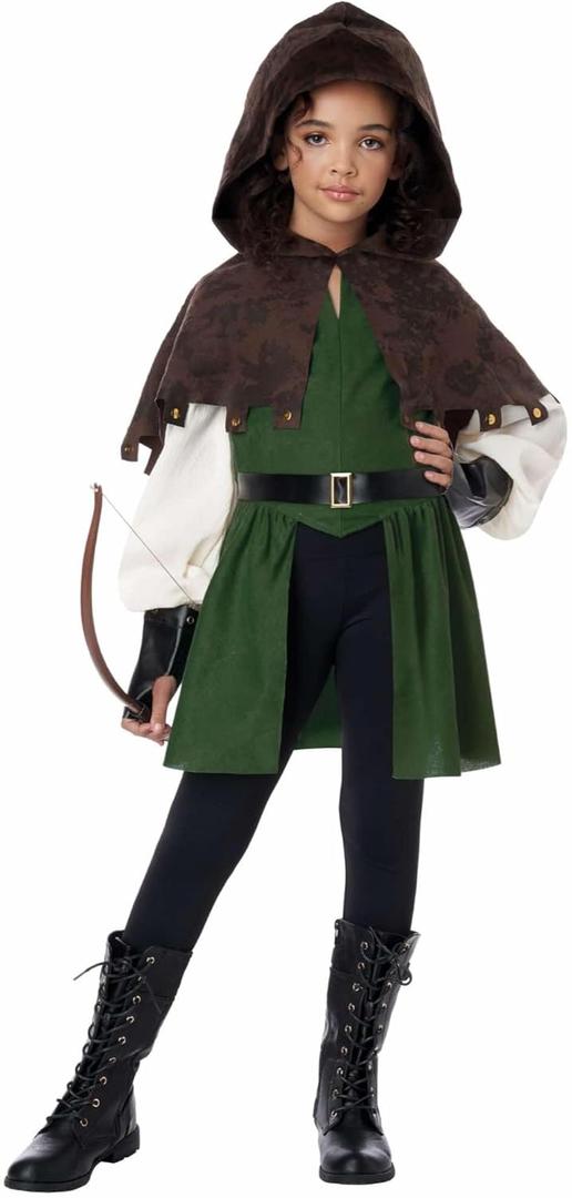 California Costumes Girls Robin, Prince of Thieves (X-Large, Brown/Green)