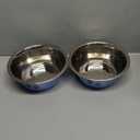 Stainless Steel Dog Bowls, Nonslip Rubber Bottom No Spill Proof Skid Metal Insulated Dog Bowls for Large Medium Small Breed Dogs (Blue, 3.6 Cups/29 OZ)