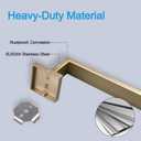 Bath Towel Bar, 28-Inch Towel Racks, Square Thicken Towel Holder, Wall Mounted Shower Towel Rail Hanger, Stainless Steel,Bathroom Accessories (Brushed Gold, 1 Pack)