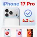 Vihibii for iPhone 17 Pro Case Slim, [Compatible with Magsafe], Invisible Camera Stand, Anti-Fading Glow Stylish Case, Military-Grade Protection & Scratch-Resistant Back Phone Cover, 6.3" 2025, White