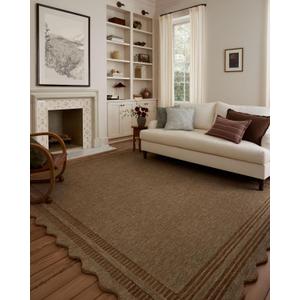 Loloi Chris Loves Julia Scottie Collection SCO-01 Mocha/Clay 2'-3" x 3'-9", .87" Pile Height, Runner Rug