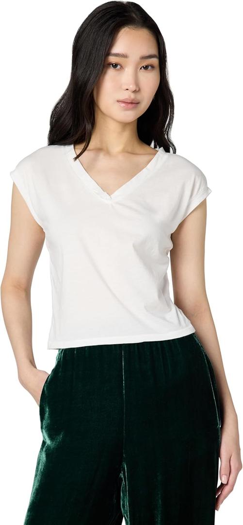 Velvet by Graham & Spencer Women's Toby Gauzy Whisper Novelty Top, Medium