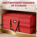 Christmas Tree Storage Bag Box 9FT, 2 Pack Heavy Duty Christmas Tree Bag Container, 600D Oxford Waterproof Xmas Holiday Artificial Tree Bag With Reinforced Handles Dual Zipper For Decorations Ornament