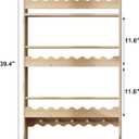 Treocho Kids Bookshelf, 3-Tier Wall Mounted Book Shelf, Kids Bookshelf and Toy Storage for Living Room, Bedroom and Nursery, Natural, 23.62" W x 3.94" L x 39.37" H