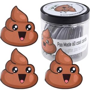 60 Pcs Positive Poo Affirmation Cards, Emotional Support Affirmation Card for Women, Funny Positive Gift for Women,Girls