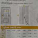 Mesh Screen with Magnetic Closure-Keeps Bugs Out Let Breeze in, Heavy Duty - Pet and Kid Friendly, Works with Front, Sliding Doors (38 x 82 Inch) (Black)