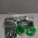 2 Packs 48" x 48" Foldable Cucumber Trellis for Raised Bed- A-Frame Garden Trellis for Climbing Plant Outdoor with Climbing Net & Plant Support Clip for Outdoor Plants Zucchini Vegetables Flowers