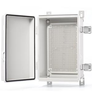 QILIPSU Outdoor Electrical Box, 11.4"x7.5"x5.5" Waterproof Junction Box IP67 ABS Plastic Enclosure Weatherproof Grey Hinged Cover for Electric Project Control
