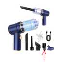 KMM Handheld Car Vacuum Cleaner, 9000Pa Vacuum Cleaner and Air Duster, 120W High Power Hand Held Vacuum with LED Light and Multi-Nozzles for Car, Home, Office, Pet