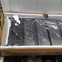 Himix Storage Shelves with 20 Hooks, 5-Tier Collapsible Organization Storage Rack Bookshelf Folding Pantry Shelves Cube Shelf Wire Shelving Holds 440 Ibs for Garage Kitchen Room, Black