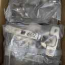 Furniware 10 Pack Full Overlay Soft Close Cabinet Hinges, Speed Control 4D Adjustment Full Overlay Hinge for Face Frame & Frameless Cabinet, Concealed Hardware Clip-On, 45~110 Open Angle