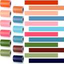 Fuutreo 12 Roll Bulletin Board Borders Bulk 393.6 ft Straight Rolled Border Trim Classroom Bulletin Board Decorations for School Whiteboard Cork Posterboard Chalkboard Wall