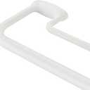 Double Curtain Rods, Wrap Around Curtain Rod for Windows, Internal Splicing 1'' Front and 5/8'' Back Adjustable Curtain Rod with Aluminum Finials and Brackets (Matte White, 28-56")