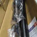 Black Tension Curtain Rod 41-126 In(4-10Ft), Long Curtain Rod No Drilling for Window or Bathroom,Outdoor Tension Rods for Patio, Heavy Duty Shower Rod,Rod Diameter 1.26In-One-bond stretching