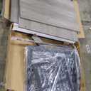 Furniture Style Dog Crates with Sliding Iron Door, Modern Decorative Pet House Dog Cage with Soft Cushion, Indoor Aesthetic Puppy Kennel for Medium Dogs Grey as Shown